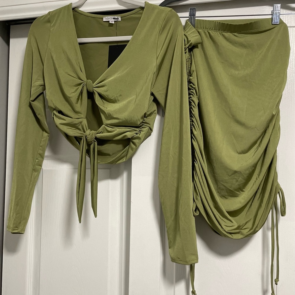 NWT Fashion Nova Sage Green Set